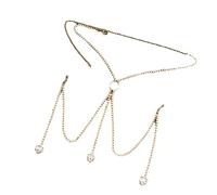 Modèle De M La Charte Coeur Charme Carrosserie Argent/Ton Doré Soutien-gorge Accessoire Bijoux Bijoux Féminin Léger Du Corps