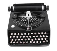 Modèle de Machine à écrire Antique, Machine à écrire Manuelle Portable Vintage, Accessoires de Machine à écrire rétro Noirs avec Design Artistique, Construction en Fer Durable