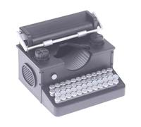 Modèle de machine à écrire vintage avec clés mobiles Décoration de bureau rétro pour collectionneurs et amateurs d'histoire Machine à écrire miniature