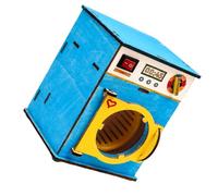 Modèle de machine à laver familiale, B | Projet d ' assemblage scientifique en bois pour l ' apprentissage à domicile, la pratique en es fins