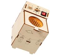 Modèle de machine à laver pratique, C | Projet d ' assemblage scientifique en bois pour l ' étude en classe, la création de famille, à des fins d ' affichage