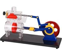 Modèle De Machine À Vapeur - Outil Pédagogique De Physique À Double Propulsion Pour Le Collège Et Le Lycée, Illustrant La Pression De La Vapeur, Le Mouvement Du Piston Et La Structure Du Cylindre
