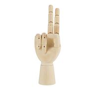 Modèle de Main en Bois à Doigts Flexibles pour Artistes, Décorations pour la Maison, Outil de Référence D'œuvres D'art, en Bois Dur (7 pouces main droite)