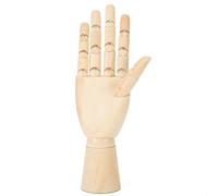 Modèle de main en bois, articulation artistique pour marionnette, outil flexible en bois pour esquisses d’artiste, sculpture précise d’une main droite féminine pour le dessin,