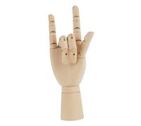 Modèle de Main en Bois, Doigts Flexibles Articulés pour Dessiner des Poses Artistiques, Mannequin pour Artistes en Herbe (10 pouces main droite)