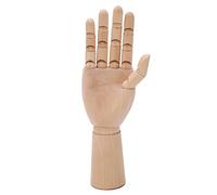 Modèle de main en bois flexible et posable de 30 cm, durable pour le croquis, l'affichage, la photographie, l'animation et la décoration, matériau Schima Superba de qualité