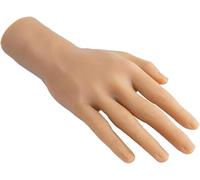 Modèle De Main en Silicone Homme, Doux Non Décoloré Positionnable Fausses Mains Réalistes, 1,1 Simulation Faux Mannequin De Main Pliable pour La Peinture Enseignement Bijoux M, Light Skin, Pair