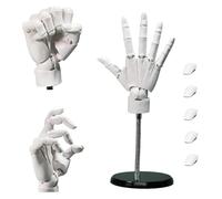 Modèle de main, modèle de main gauche et droite flexible 1: 1, modèle de main d'artiste flexible, articulations de doigts mobiles, décoration de bureau à domicile, affichage, croquis, dessin, peinture