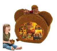 Modèle de maison artisanale, modèle de petite maison - Artisanat miniature pour maisons de poupée - Kit créatif pour la construction d'une petite maison, travaux amusants pour la maison, décoration