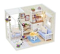 Modèle de Maison de Poupée Bricolage,Creative DIY Kit Maison Dollhouse Miniature avec des Meubles DIY Kit Dollhouse en Bois pour Romantique Création Cadeau