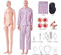 Modèle de mannequin d'anatomie masculin/féminin pour la formation aux soins infirmiers