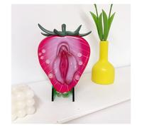 Modèle de mannequin gynécologique féminin, modèle de clitoris de vulve de fraise, moule d'anatomie du système reproducteur humain, outil de communication médecin-patient de salon de beauté