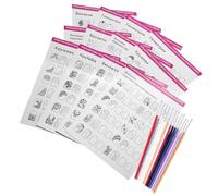 Modèle de Manucure pour S'entraîner, Stylo Nail Art Ongle, Bois Papier | Feuilles Réutilisables, Entraînement au Nail Art, Usage Salon et DIY, pour Maîtriser le Geste