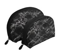 Modèle de marbre, Trousse de Maquillage Coquille Femme Petit Porte-Monnaie Trousse de Toilette Trousse à cosmétiques 2 pièces