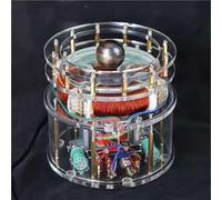 Modèle De Mini-Bobine À Champ Magnétique Rotatif, Bobine De Moteur À Courant Alternatif Columbus Egg, avec Bille en Cuivre Massif De 35 Mm, Enseignement Expérimental