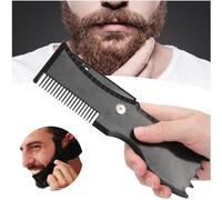 Modèle de mise en forme de barbe pour hommes,s cheveux, prise en main confortable, peut être mis dans un sac à dos ou une poche arrière avec un design compact