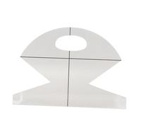 Modèle de Modèle de Bol, Modèle de Sac de Panier en Acrylique Durable Lissant Transparent de 10 Pouces Modèle de Modèle de Sac pour Bricolage matelassé Dessous de Verre