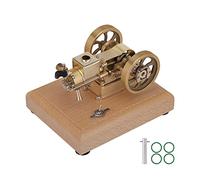 Modèle de moteur, 1,6 cc Hit and Miss évaporé refroidi à l'eau à quatre temps horizontal à essence à combustion interne, moteur scientifique STEM créatif pour les amateurs de collectionneurs
