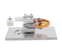Modèle de Moteur à air Chaud Kit de Moteur à Combustion Externe avec Vitesse réglable Physique éducative Base en Bois en Acier Inoxydable pour Les expériences des étudiants et des