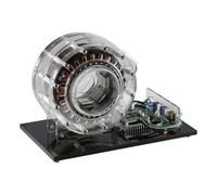 Modèle de moteur à rotor intérieur sans balais, moteur sans noyau transparent, vitesse réglable et avant/arrière, appareil d'enseignement et de démonstration de haute technologie 12 V-24 V