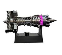 Modèle de Moteur à Turboréacteur TR900 Kit Imprimé en 3D Le Mini Modèle Peut Démarrer Le Cadeau des Passionnés d’Aviation Version à Vitesse Variable Lumières LED