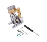 Modèle de moteur à vapeur V1313 - Mini moteur monocylindre vertical fonctionnel avec mécanisme de recul - Kit de travail mécanique expérimental pour adultes (version finie)