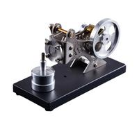 Modèle de moteur à vide Stirling éducatif - Outil de démonstration de conversion d'énergie mécanique pour expérience scientifique en classe - Modèle de moteur sous vide Stirling thermique mécanique