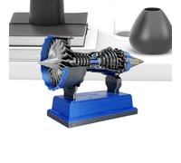 Modèle De Moteur D'Avion | Maquette De Moteur D'Avion Fonctionnelle Simulée | Jouet Éducatif Scientifique Collectionnable avec Ornement Décoratif et Construction pour Adolescents Adultes