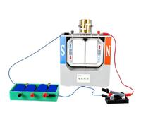 Modèle de moteur électrique d ’ assemblage avec disposition visible | Pôles magnétiques visibles et zone du rotor, bornes de connexion pour l ' étude des circuits, démonstration