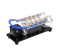 Modèle de Moteur électromagnétique en V, Moteur à 4/8/12 bobines avec éclairage LED, Outil pédagogique 5 V, combinant Champs magnétique et électrique, pour l'enseignement des Sciences(8Coil)