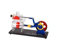 Modèle de moteur mécanique alimenté par air, modèle de moteur, B | Démonstration du principe du moteur, étude mécanique à air, format de modèle physique pour l'apprentissage des concepts
