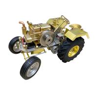 Modèle de moteur, mini tracteur à essence 1,6 CC horizontal, monocylindre, refroidi à l'eau, kit de modèle de véhicule mécanique agricole, moteur scientifique STEM créatif pour les amateurs de