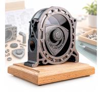 Modèle De Moteur Rotatif, Kit De Modèle De Moteur Rotatif À Monter Soi-même avec Pièces Mobiles Motorisées, Jusqu'à 600 TR/Min pour Démonstration De Mécanique Stem