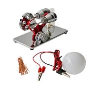 Modèle de moteur Stirling, assemblage de substances métalliques, LED multicolores pour l ' enseignement de la physique et la décoration des sciences de noël