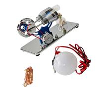 Modèle de moteur Stirling, assemblage de substances métalliques, LED multicolores pour l ' enseignement de la physique et la décoration des sciences de noël
