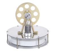 Modèle de moteur Stirling avec support en forme de V, mini moteur à combustion externe Stirling basse température, Stirling scientifique de collection, ensemble d'expérience physique pour adultes