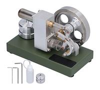 Modèle de Moteur Stirling en Alliage d'aluminium à Grande Vitesse, Moteur à Combustion Externe, Outil d'enseignement des Sciences physiques pour Enfants, projets scientifiques,