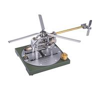 Modèle de moteur Stirling, hélicoptère en métal, modèle de moteur à air chaud Gamma avec fabrication CNC, expérience physique et modèle de démonstration mécanique