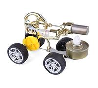 Modèle de moteur stylé monocylindre en métal doré