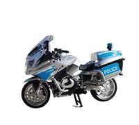 Modèle de moto 1:12 R1250RT-P Modèle De Moto De Police En Alliage Moulé Sous Pression En Métal Modèle De Moto De Course Simulation Son Et Lumière Jouet Pour Petit ami Cadeau(R1250RT-P-White)