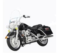 Modèle de Moto Collection Miniature 1/18 pour Harley pour Davidson 1999 FLHR Road King, Modèle De Moto en Alliage Jouet Simulation, Cadeaux(Nero)