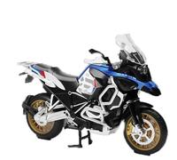 Modèle de Moto Collection Son Et Lumière Cadeau d'anniversaire pour BMW R1250 GS À L'échelle 1:12 Moto De Course en Métal Moulé sous Pression(Turquesa)