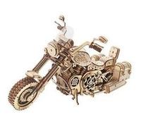 ROBOTIME Puzzle 3D Cruiser LK504 – moto mécanique en bois doré, intérieur, à partir de 10 ans