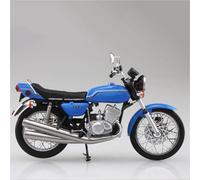 Modèle de Moto Décoration De Collection 1/12 pour Kawasaki 750SS Mach IV Modèle Moto en Alliage, Cadeau(Turquesa)