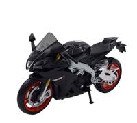 Modèle De Moto en Alliage Moulé sous Pression pour Aprilia RSV4, Jouet Voiture, Roue Avant, Direction Miniature 1:12