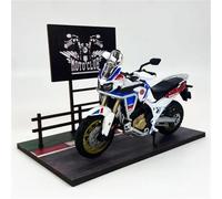 Modèle De Moto en Alliage Simulation 1:18 avec Fond Base Scène Club pour Africa Twin Adventure