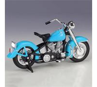 Modèle de Moto Jouet en Métal Moulé sous Pression, Simulation, Cadeaux 1/18 pour Harley pour Davidson 74FL Et pour Hydra Glide Modèle De Moto Alliage(Turquesa)