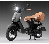 Modèle de Moto Modèle De Moto Course pour Vespa 946, Échelle 1:12, en Alliage Moulé sous Pression, Jouet Collection, Voiture Miniature, Décoration D'intérieur(Nero)