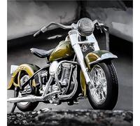 Modèle de Moto Modèle De Moto en Alliage Moulé sous Pression, Jouet Métal, Idéal pour Cadeaux 1:18 pour Harley pour Davidson 74FL Et pour Hydra Glide(Green)