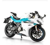 Modèle de Moto Modèle De Moto Jouet en Alliage Moulé sous Pression avec Son Et Lumière, Modèle De Moto À L'échelle 1/12 pour CFMOTO pour Breeze 250SR(White)